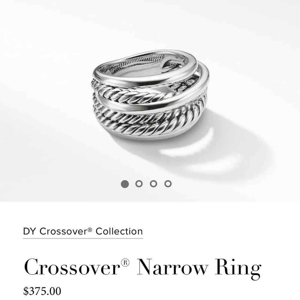 David Yurman Crossover ring Size 5